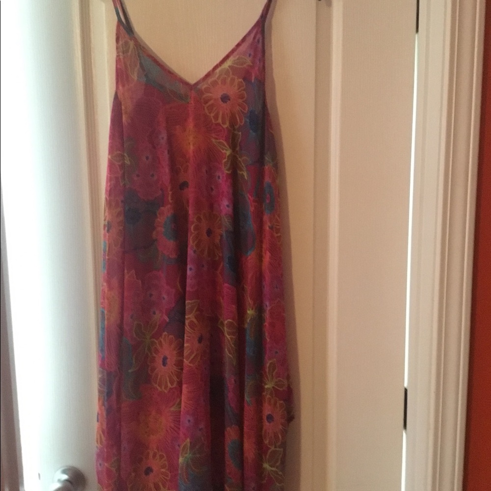 Pretty multi colored flowing dress
